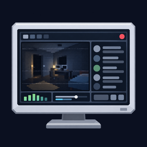 Last Stream icon, navy, on light